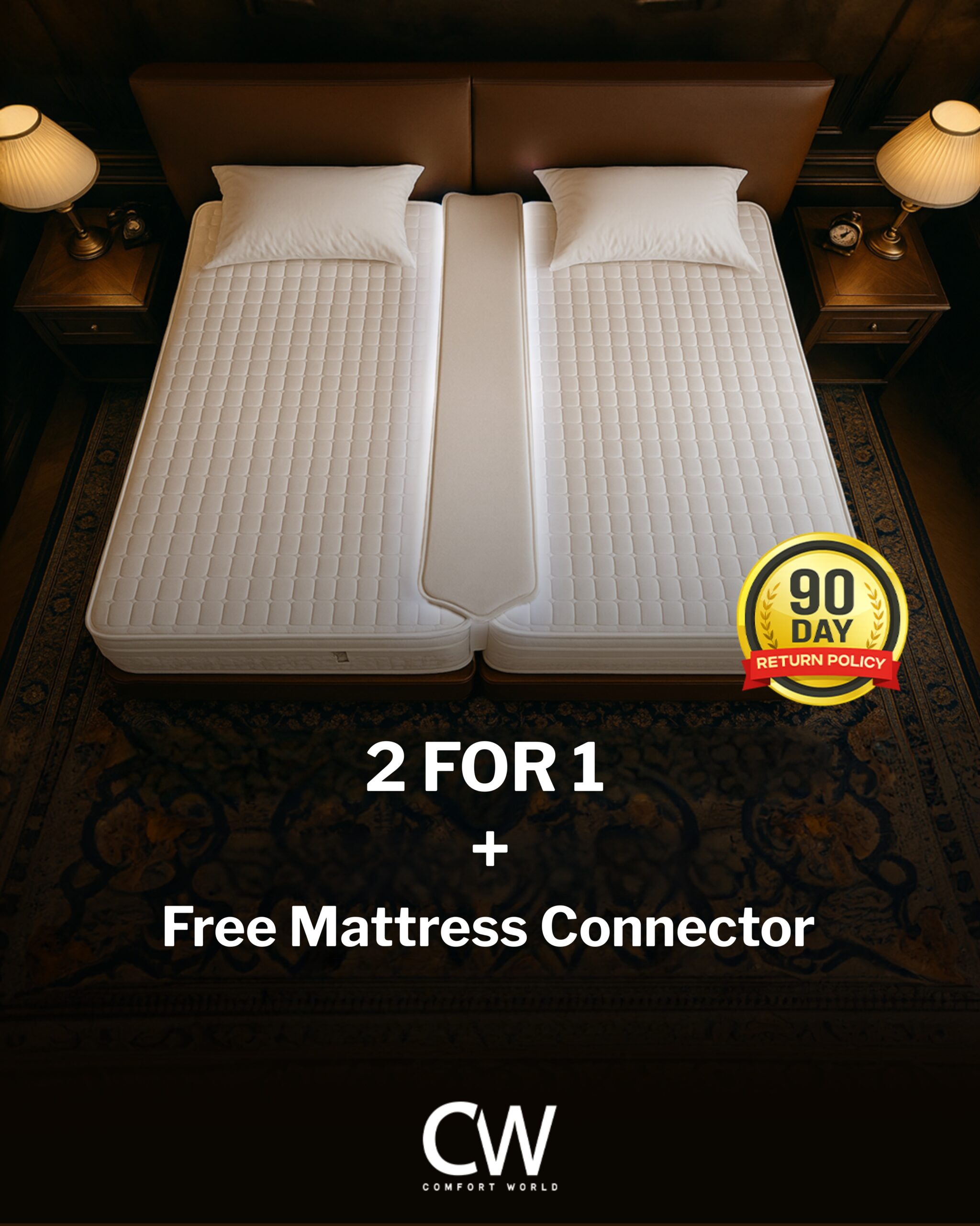Singles Deal with Free Mattress Connector | Four Seasons Premium Pocket 12″